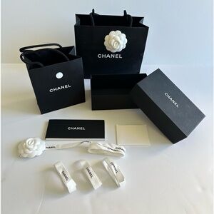 Chanel sunglass box and gift bag set